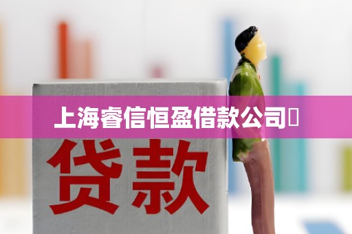 上海睿信恒盈借款公司​